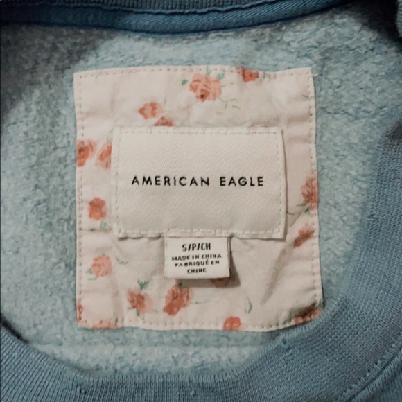 Sky Blue-Vintage-American Eagle Sweater - Picture 2 of 3